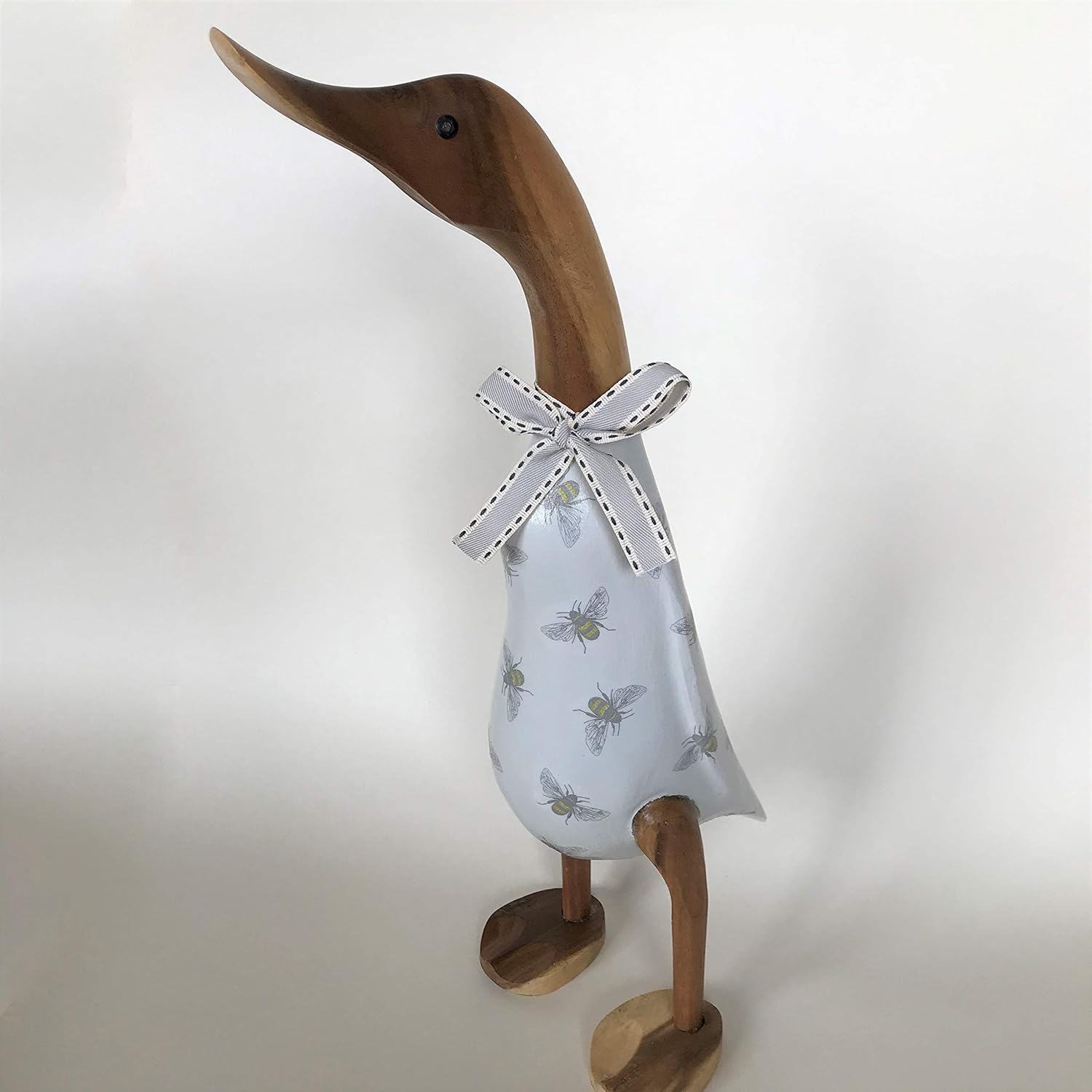 Wooden Duck Shabby Chic Bees Large Duck Amazon.co.uk Handmade