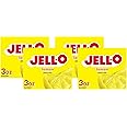 Jell-O Lemon Gelatin Dessert Mix, 3 oz Box (Pack of 4)