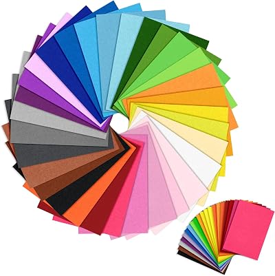 Koitoy 60 Pcs Felt Sheets 20x30cm A4 Assorted Colors DIY Crafts
