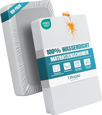 Wasserdichter Matratzenschoner, 135x190 cm Matratzenbezug Rundum elastisch