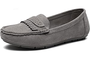 Gasfly Women's Business Loafers Work Casual Flats Shoes Lightweight Penny PU Leather Slip On Walking Shoes