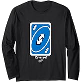 UNO - Blue Reverse Card Long Sleeve T-Shirt