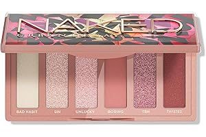 Urban Decay Naked Mini Eyeshadow Palette - 6 Multi-use Shades, Ultra-Blendable, Lasts Up to 12 Hours, Crease-free, Matte Shimmer or Metallic Colors, Compact, Travel Size, Cruelty Free, Vegan