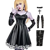 Amazon.com: EROOLU Misa Amane Cosplay Women's Goth Lolita Cosplay ...