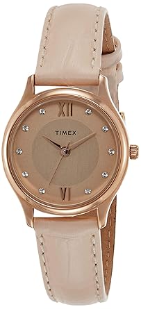 Timex Analog Rose Gold Dial Women's Watch-TW00ZR270E