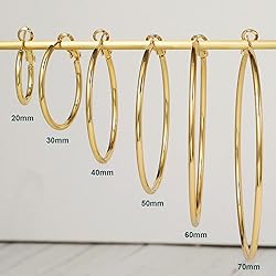 Large Gold Hoop Earrings for Women Big Gold Hoop