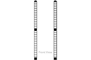 Atlantic Media Stix, Wall-Mount CD/DVD Media Storage Rack, 4-pack, Black (Updated)