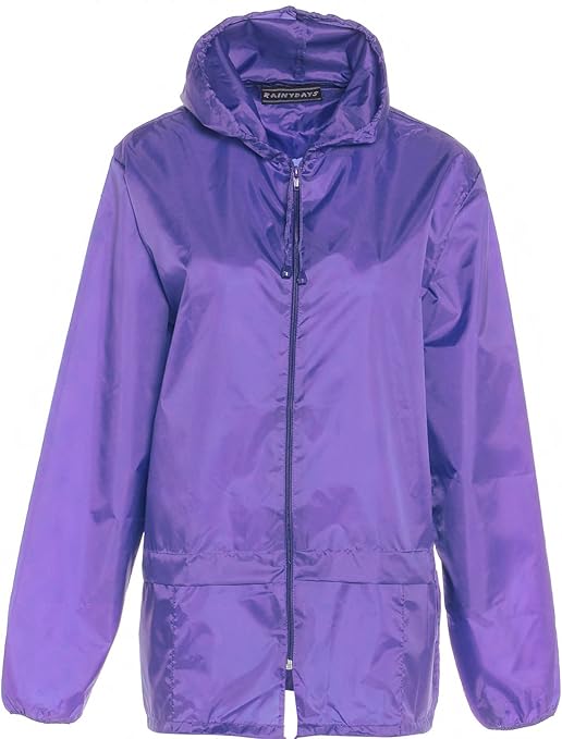 New Lightweight Unisex Showerproof Kagoul Rain Coat Jacket Mac Kagool