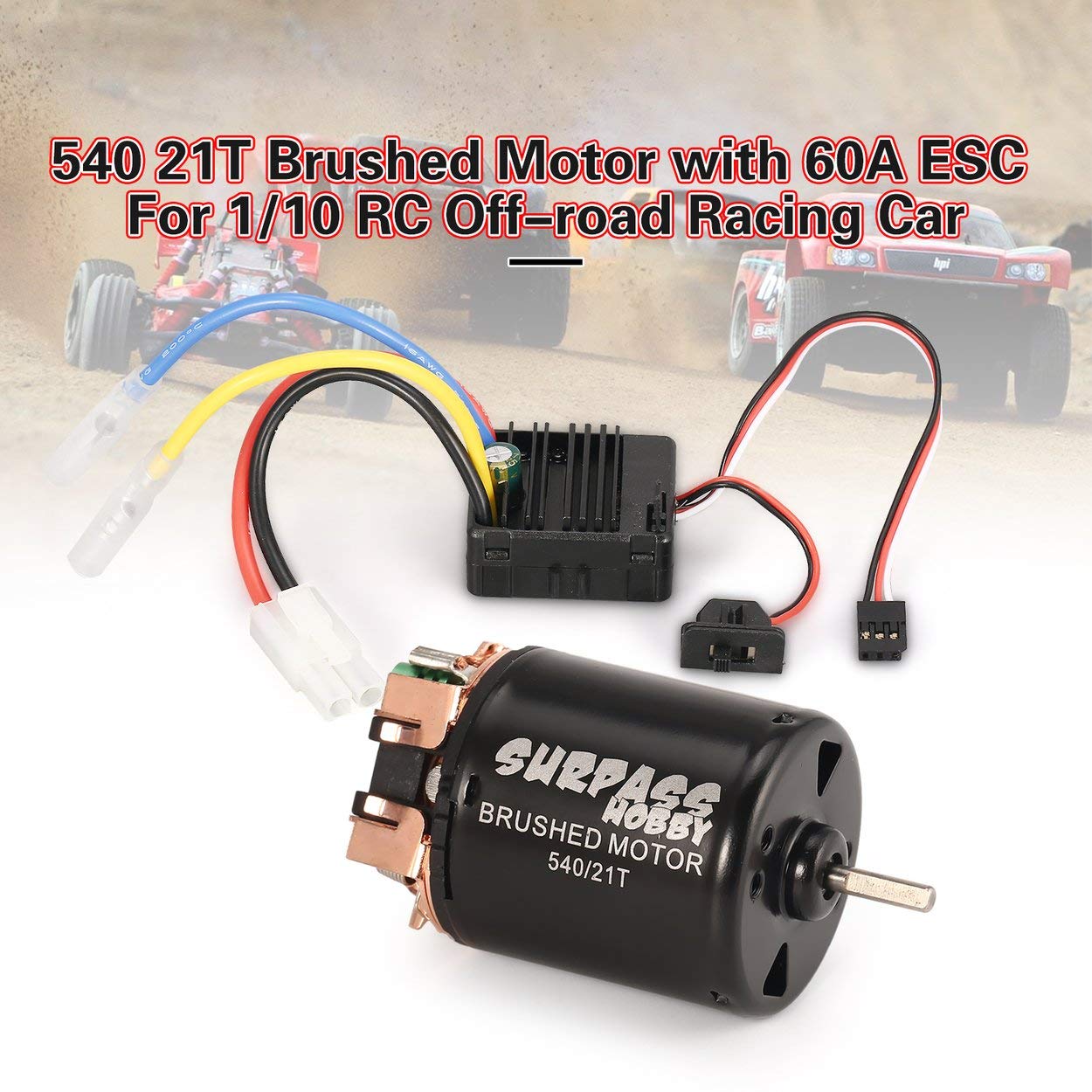 rc crawler motor esc combo