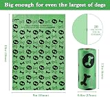 Nineaccy Biodegradable Dog Poo Bags with Holder 240 Large 9x13in Corn Starch view 3