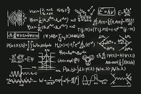 Amazon Co Jp Quantum Physics Formula 黒板イラスト クールな壁装飾 アートプリントポスター 36x24インチ ホーム キッチン