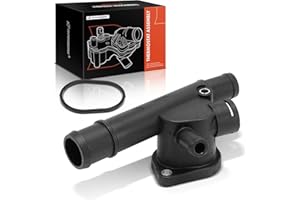 A-Premium Engine Coolant Thermostat Housing Compatible with Select Volkswagen Models - Jetta 1999-2005, Golf 1993-2006, Beetl