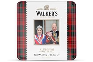 Walkers Shortbread TRH Duke and Duchess of Cambridge Limited Edition Tin, 10.6 Ounce