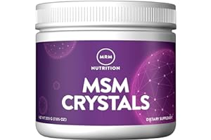 MRM Nutrition MSM Crystals | Pure Bioavailable Sulfur Powder for Joint Health, Hair, Skin, and Nails Support | Vegan Crystal Supplement | 200 Servings