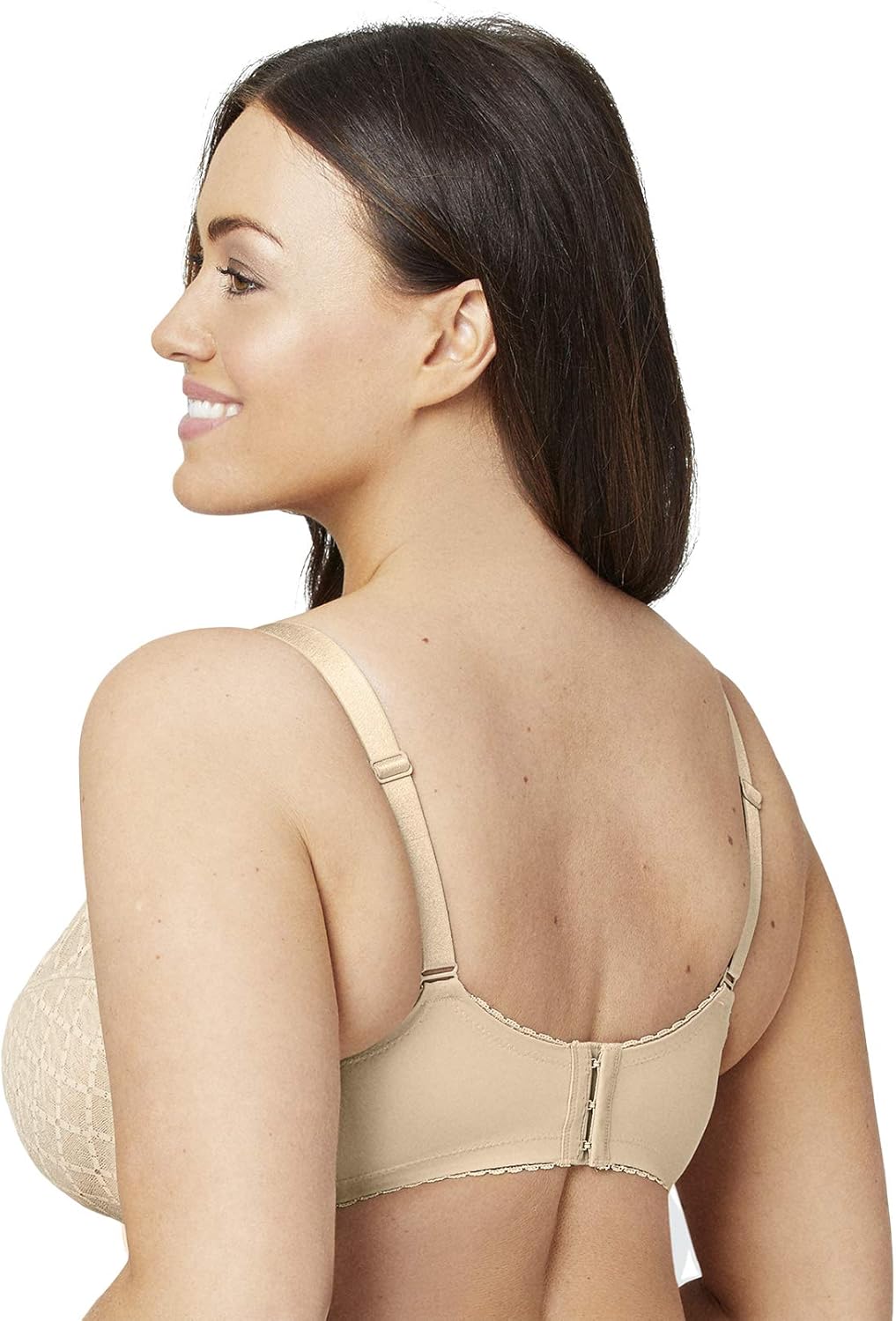 Full Figure Plus Size Wonderwire Lace Bra #9845 at  Women’s Clothing store