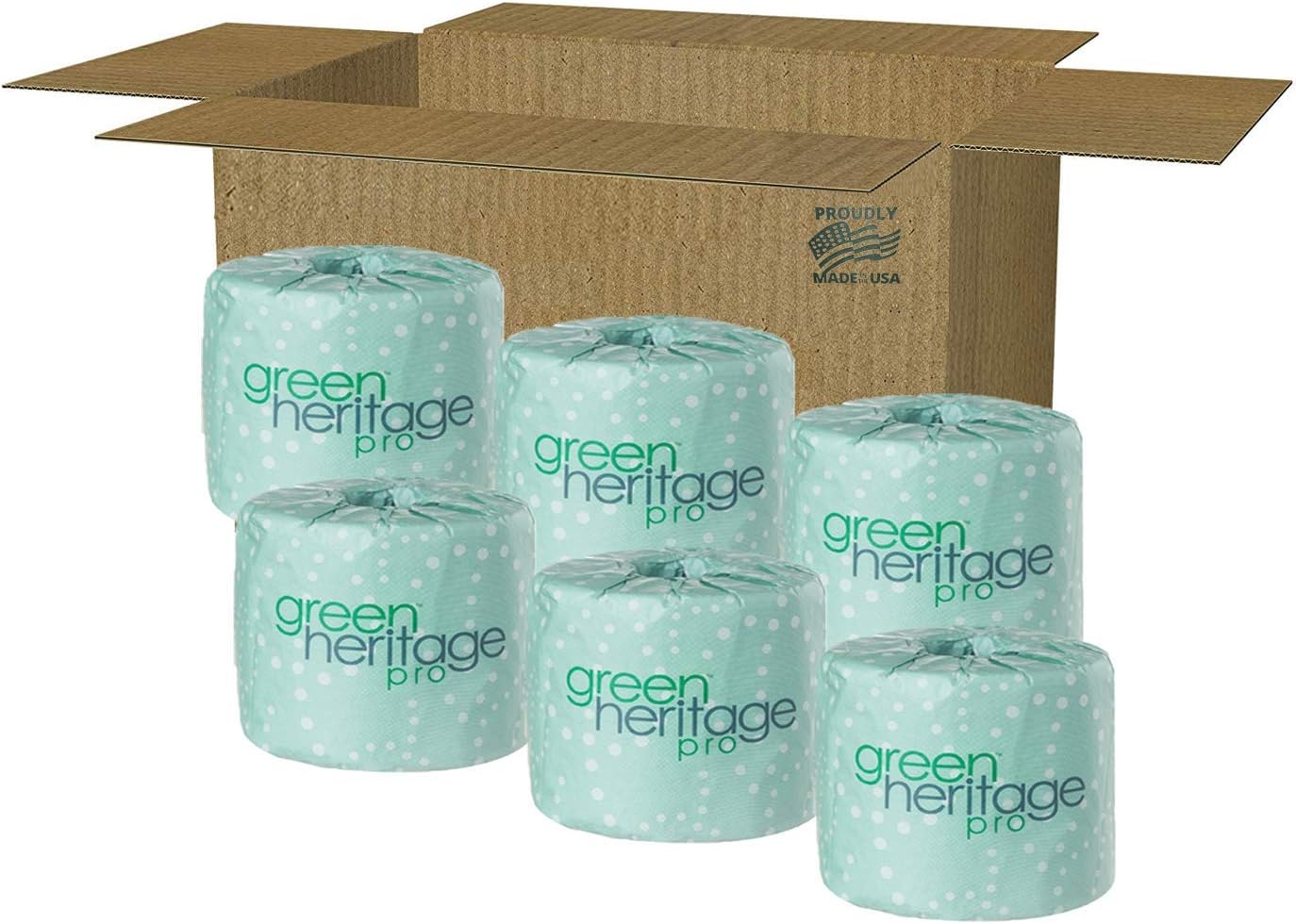 Green Heritage, 2-Ply Toilet Paper, 500 Sheets per Roll, 6 Rolls: Health & Personal Care
