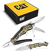 Cat 2 Piece Multi-Tool and Knife Gift Box Set with Real Tree Camo - 240358 | CAT/Realtree Knife &amp; 10-in-1 Multi-Tool Set &ndash; Stainless steel blades, pliers, screwdrivers, glass breakers