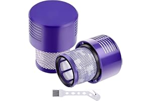AZILIOGCC 2Pack Replacement V10 Filters for Dyson V10 Cyclone Series, V10 Absolute, V10 Animal, V10 Total Clean, SV12,Part No. 969082-01, Purple