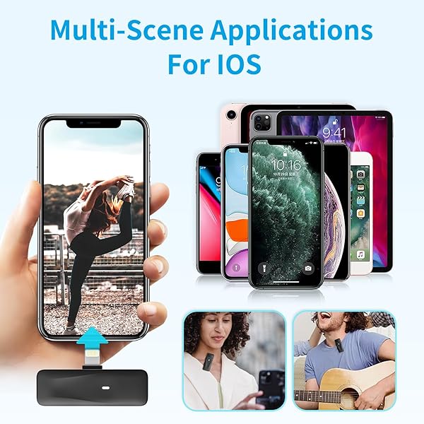 PILSAMAS MINI WIRELESS LAVALIER MICROPHONE FOR IPHONE IPAD – 2 PACK TINY LAV CLIP ON MICROPHONES WITH CHARGING CASE, NOISE REDUCTIONT – LAPEL MICS FOR VIDEO RECORDING STREAMING PODCAST TICTOK VLOG
