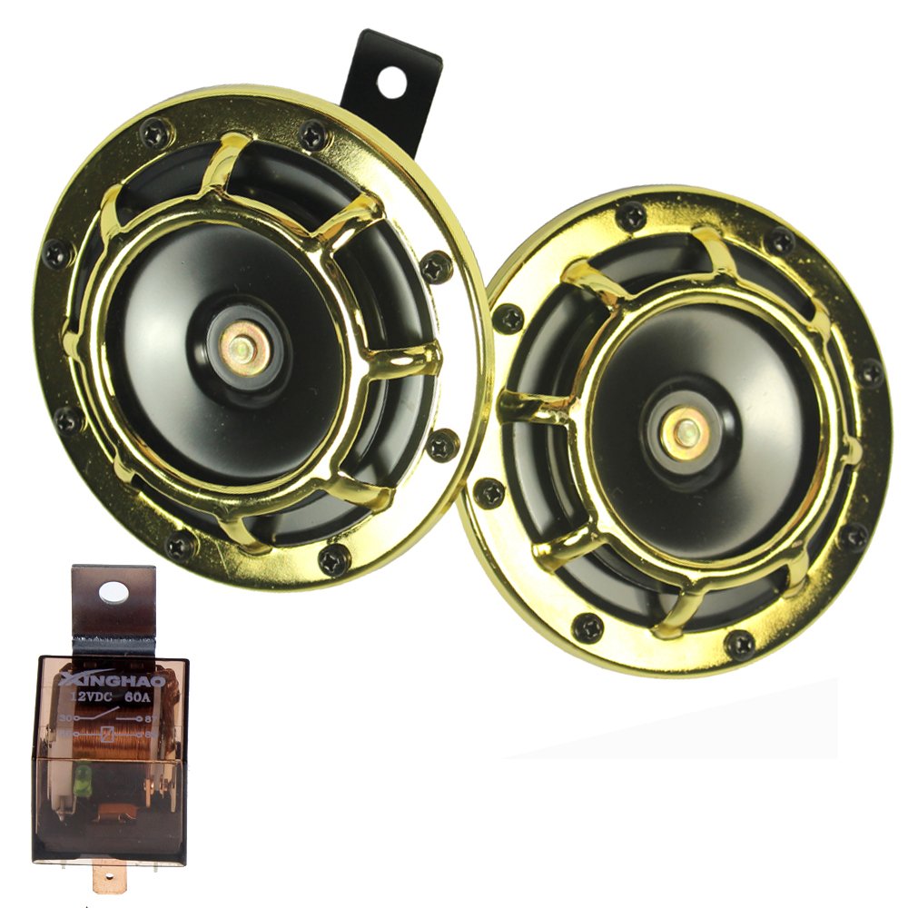 Auto Horn Eletric 12 V 135dB super laut High Sound und Low Tone Metall