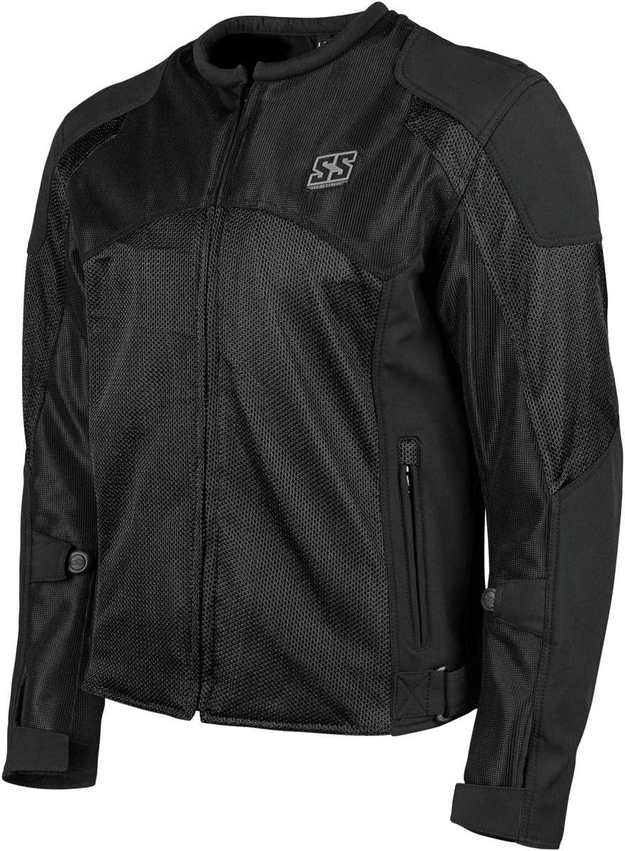 Speed and Strength 'Midnight Express' Men's Black Mesh Jacket - Medium