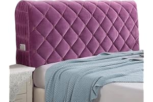 BLLMTEAR Headboard Covers Slipcover, Stretch Bed Headboard Covers, Small Square Jacquard Dustproof Protector Cover for Upholstered Headboard (Milk White, Queen Headboard Length ( Color : #27 , Size : 120cm/47i
