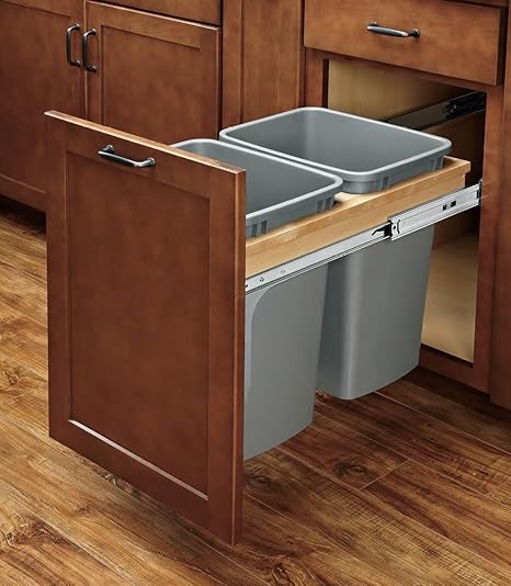 Amazon Com Top Mount Trash Pull Outs With Soft Close 15 381mm