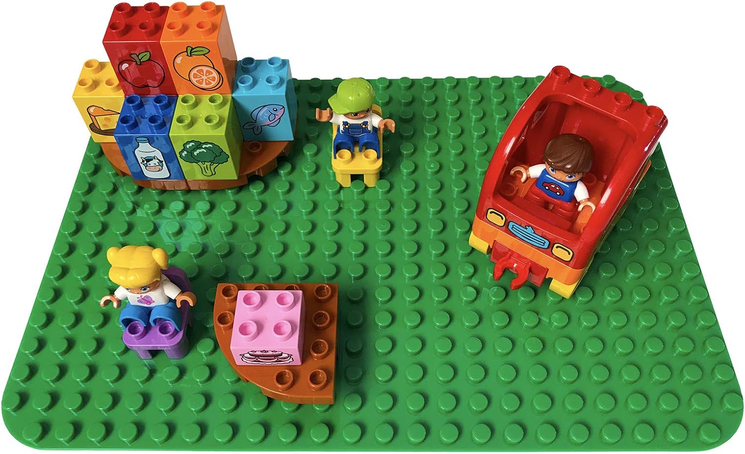 APOSTROPHE Games Building Block Base Plates for Large Blocks 38.1 cm x 26.7 cm Assorted Colors - Image 5