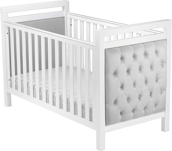 grey velvet cot