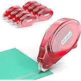 XFasten Double Sided Adhesive Scrapbook Runner Tape Roller, 0.3-inch by 360-Inch, 8-Pack, Permanent Adhesive Dots Roller Appl