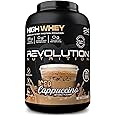 Revolution Nutrition, High Whey, Protein Powder 2LB, Whey Isolate, Gluten Free, Lean Muscle Mass for Men & Women, 25g of Protein Per Scoop, 908 g, 24 Servings (Iced Cappuccino, 2 Pound)