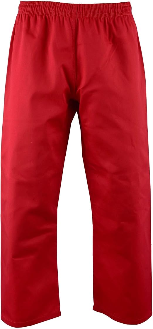 Essential Karate Pants Kids Adults Unisex red 00 Amazon.co.uk