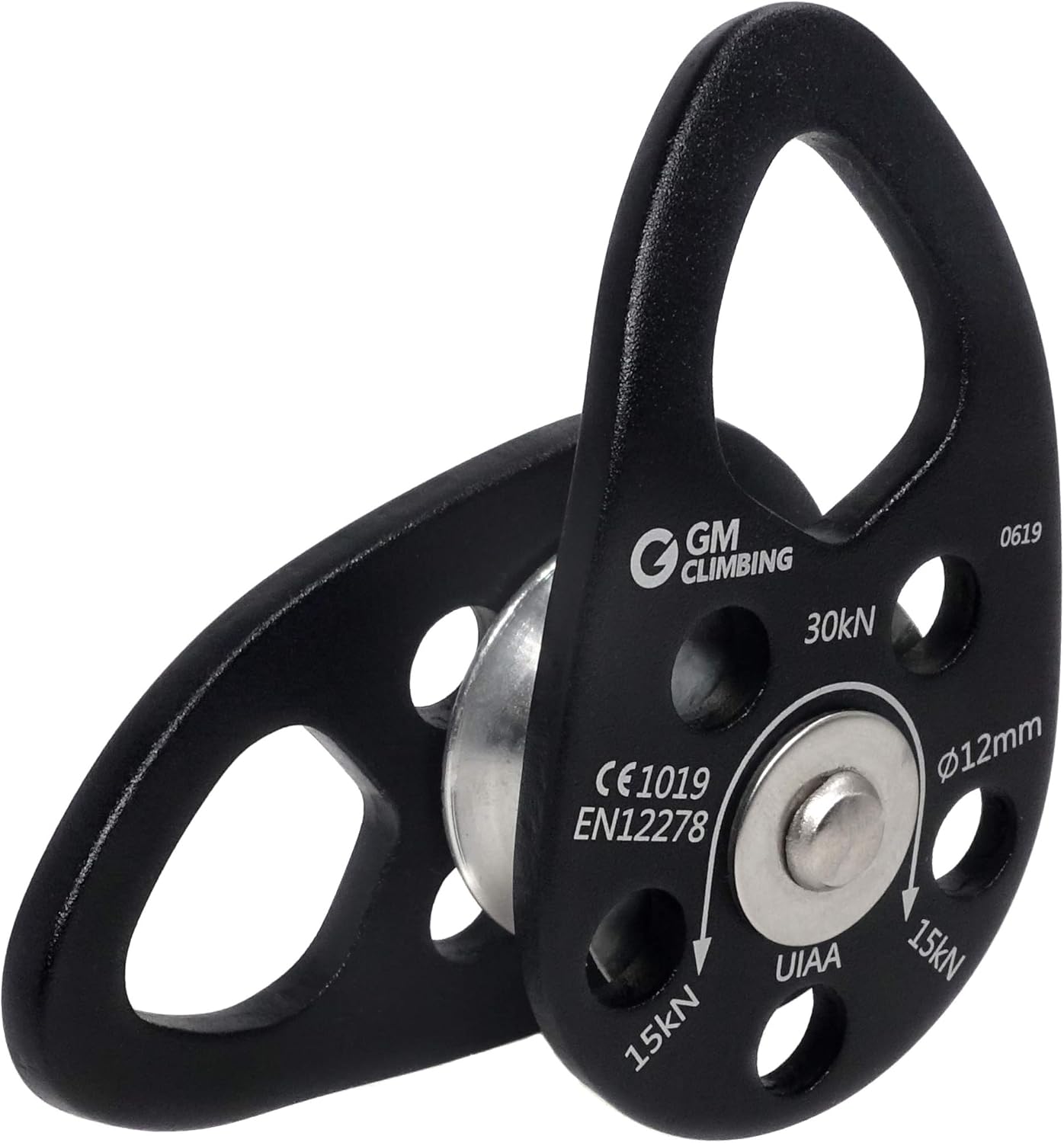 GM CLIMBING UIAA Certified 30kN Swing Cheek Black Micro Pulley General Purpose : Sports & Outdoors