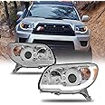 AKKON - For 2006 2007 2008 2009 Toyota 4Runner LED DRL Projector Chrome Headlights Lamps Pair