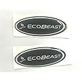 Sparkoo F-57E 2X ECOBEAST Steering Wheel Logo Emblem Badge Overlay Decal for Ford F-150 F-250 F-350 (0.875in x 2.25in) (ECOBEAST)