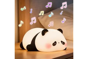 FAMIDUO Panda Night Light with White Noise , Sound Machine for Baby Sleeping Aid ,Toddler Sleep Trainer 4 Soothing Sleep Sounds,Timer/Dimmable Squishy Nursery Touch Lamp,Cute Panda Gifts for Kids Boys/Girls