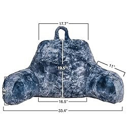 Holawakaka Large Bed Rest Pillow with Arms,Tie Dye