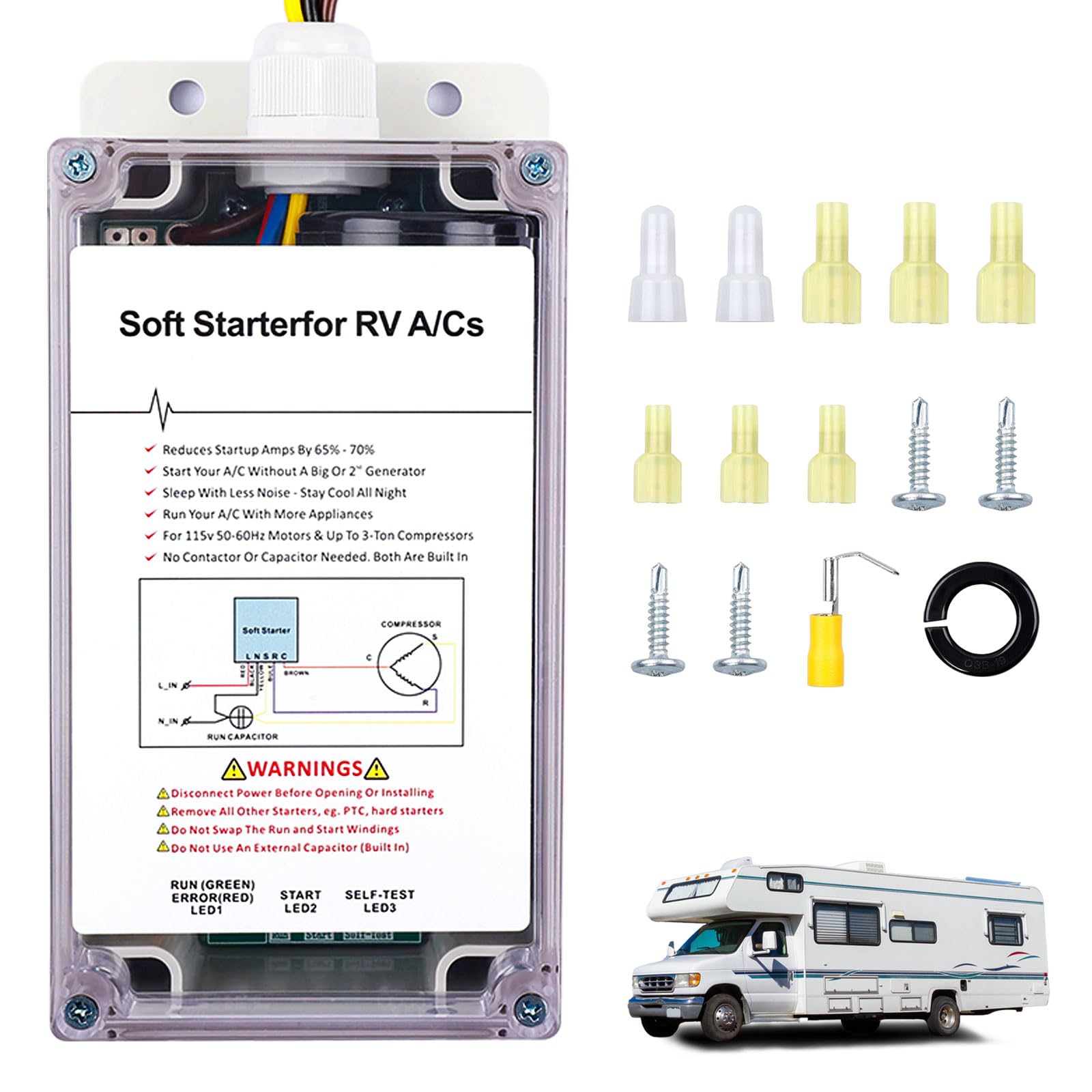 Soft Start for RV Air Conditioner, AC Soft Start Kit, Easily Drive ...