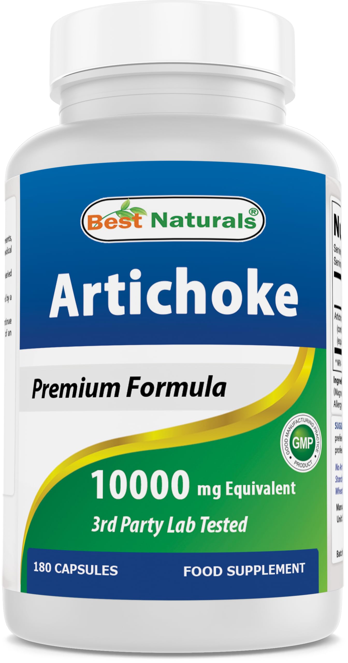 Best Naturals Artichoke Extract 500 mg 180Capsule (180 Count (Pack of 1))