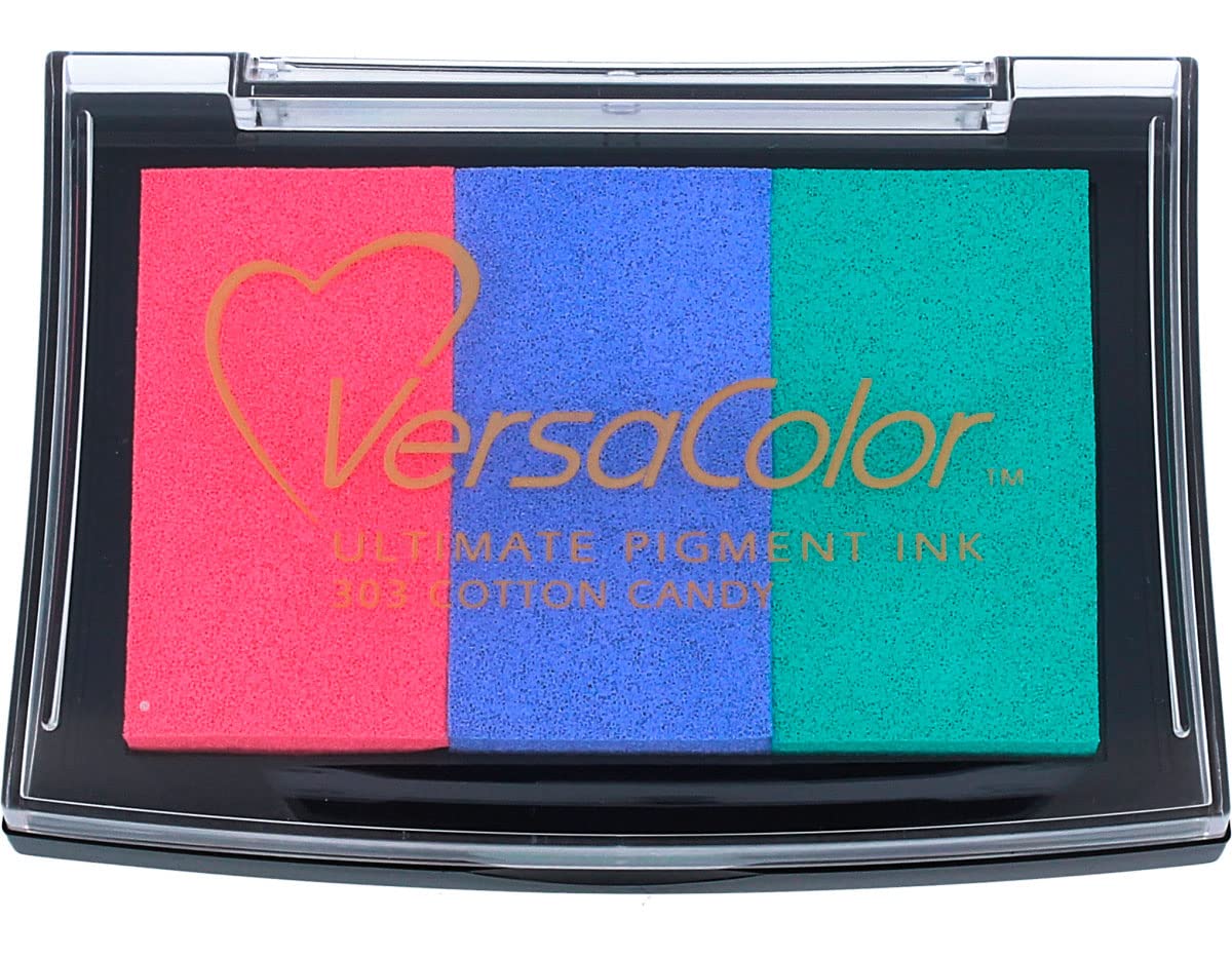 Tsukineko Cotton Candy Versacolor Ink Pad, Pink,6.7 x 9.4 x 2 cm — image 1