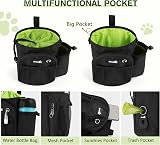 pecute XL Dog Walking Bag with Water Bottle Holder Black view 6