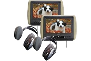 Audiovox Movies2Go - Two AVXMTGHR9HD 9" Headrest Monitor Systems w/Built in DVD Players
