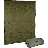 MEDALS OF AMERICA EST. 1976 Military Gear Blanket Poncho Liners Woobie Emergency Blanket - Military Surplus Cold Weather Camping and Hunting Woobie Blanket (OD Green)