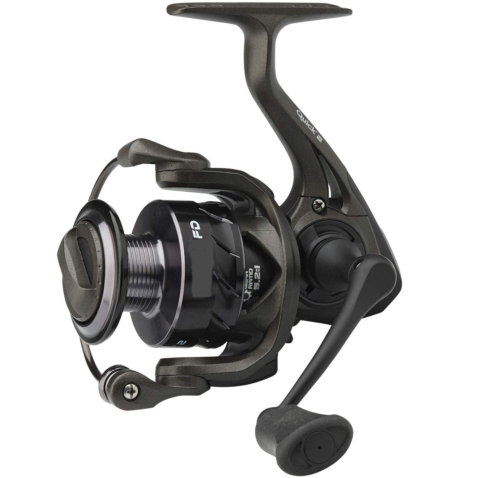 DAM QUICK 2 V2 FD, Fishing Reel, Spinning Reels,High- Speed Fishing Reel for anglers Seeking Precision and Performance, Unisex, Black, 3000