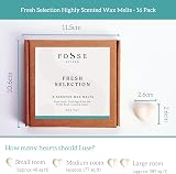 Fosse Living Fresh Selection Soy Wax Melts 16 Pack - 4 Scents 96+ Hrs view 5