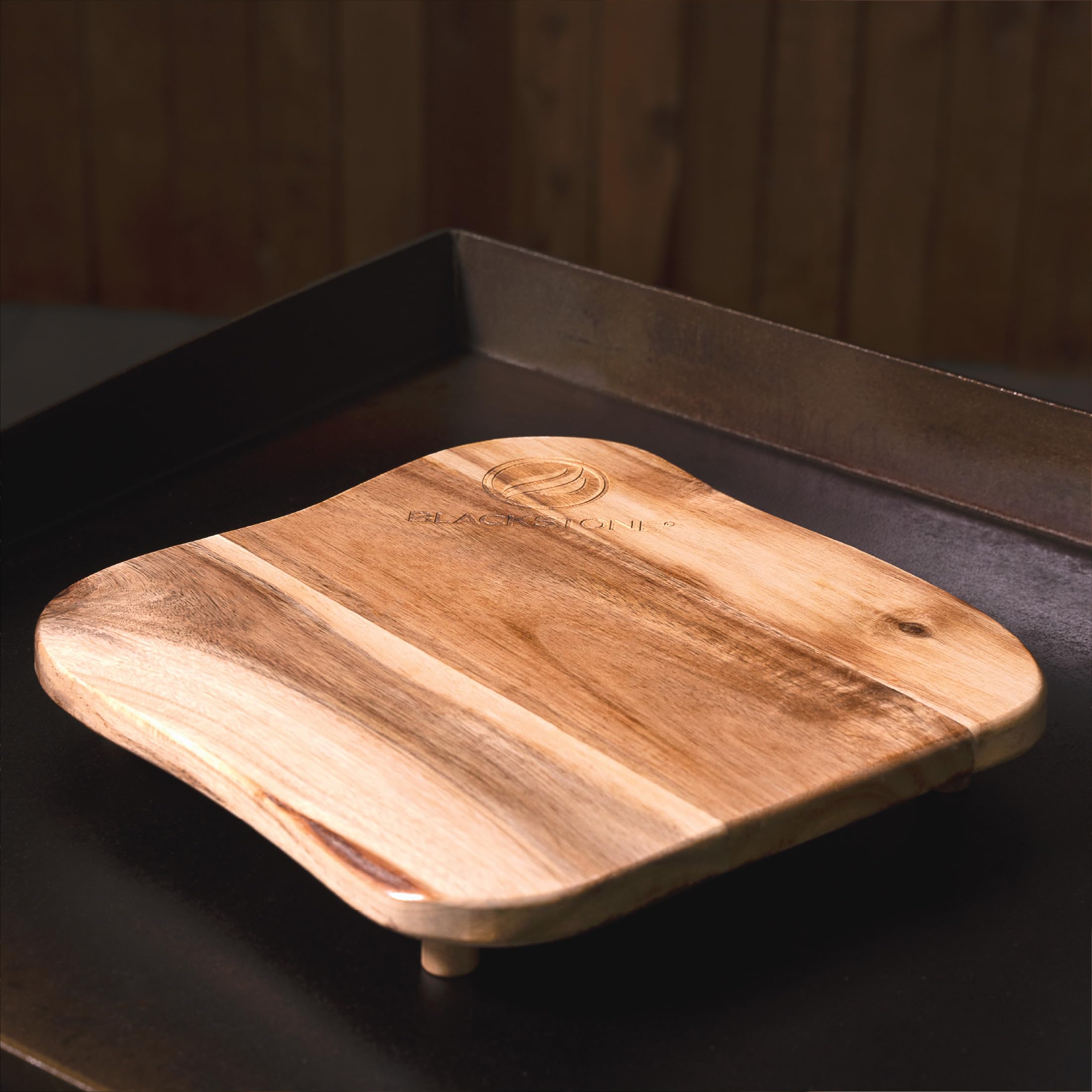 Blackstone 1755 Accessories Premium Quality Grill Board with Legs-Made from Koa Wood-Designed for Top of Griddle or Countertop-Use to Cut and Chop Vegetables or Meat, One Size