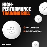PRO-SPIN Table Tennis Bats 2-Player Set with Case 3 Balls Purple Blue view 7