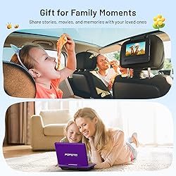 POFOTO 9.5" Portable DVD Player for Kids and Car