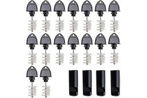 Cirwurie 16pcs Beer Tap Plug Brush +4pcs Tap Covers, 20 Pack Beer Faucet Brush and Rubber Tap Soothers for Draft Beer Faucet Cap Keg Cleaning Kit