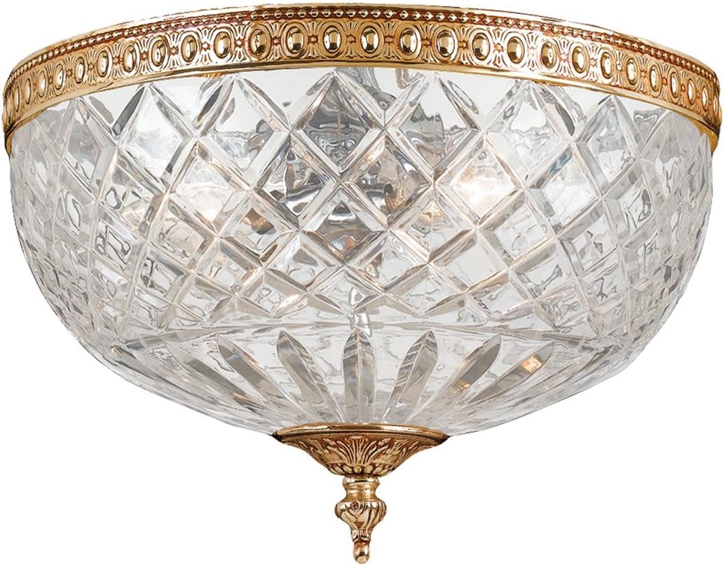 Crystorama 117-8-OB Traditional Two Light Ceiling Mounts from Richmond collection in Brassfinish,